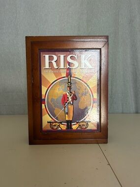 2009 Risk Board Game Wooden Bookshelf Edition